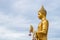 Gold Buddha statue in phutthamonthon temple