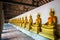 Gold Buddha statues, Wat Phutthaisawan temple, Ayutthaya, Thailand