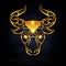 Gold bull symbol