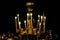 Gold candelabrum in Orthodox church