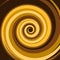 Gold Caramel Colored Twirl Spiral. Abstract Background. Vector