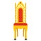 gold carved throne for the emperor. chair in classic style.