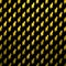 Gold Cat Pattern Faux Foil Metallic Cats Black Background