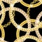 Gold Chain Jewelry Seamless Pattern Background