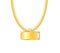 Gold Chain Jewelry Whith Gold Pendants. Vector