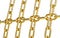 Gold chain links background