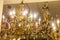 Gold chandelier antique luxury vintage jewels decor candle bulb lamp