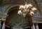 Gold Chandelier under the dome of the palace Saint Peterburg