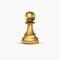Gold chess 3d vector realistic model
