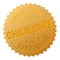 Gold CHILD CARE Medallion Stamp