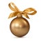 Gold Christmas ball