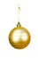 Gold christmas ball