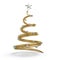 Gold Christmas tree with chrome balls