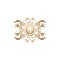Gold Classy Royal Boutique LION logo.