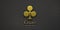 Gold Clover Poker Card Symbol. 3D Render Illustration