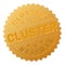 Gold CLUSTER Award Stamp