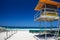 Gold coast beach with lifeguard tower