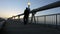 Gold Coast Pier during sunrise at the Spit - Queensland Australia