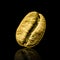 Gold coffee bean