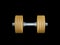 Gold coin barbell