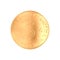 Gold coin with dollar engraving, 3D illustration