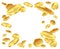 Gold coin explosion. Raining golden coins. Cash back, prize game splash. Jackpot, money lotto casino, wealth success 3d