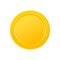Gold coin icon set. Game win item. Token money badge. App interface design element. Cartoon profit collection. Virtual