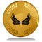 Gold Coin - Wings