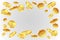 Gold coins explosion. Realistic flying golden coin. Monetary fall cash, prize game splash money jackpot lotto casino