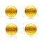 Gold Coins with Money Sign