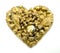 Gold collage heart