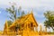 Gold color roof in Thai temple, Thailand