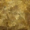 Gold colored abstract marble irregular plastic stony mosaic pattern texture background with gray grout - natural co