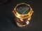 Gold coloured solar LED lamp