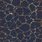 Gold cracked marble. Crackle texture. Seamless pattern. Abstract background cracks. Repeating golden crack. Effect grunge patina.