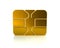 Gold credit debit card chip