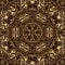 Gold cristal geometry background and symmetry design, bright