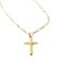 Gold cross on a chain