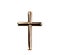 Gold cross isolated on a white background