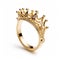 Gold Crown Ring - Dmitry Kustanovich Style - Princesscore Jewelry