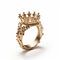 Gold Crown Ring - Meticulous Photorealistic Still Life Jewelry
