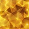 Gold crystal abstract pattern.