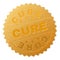 Gold CURE Badge Stamp