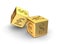 Gold Currency Dice