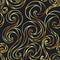 Gold curved lines pattern