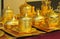 Gold decorated tea set