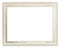 Gold decorated white wide wooden picture frame