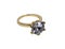 Gold diamond engagement ring