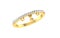 gold and diamond ring double rounded shape design on white transparent background