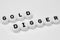 GOLD DIGGER written on white circles isolated on a white background